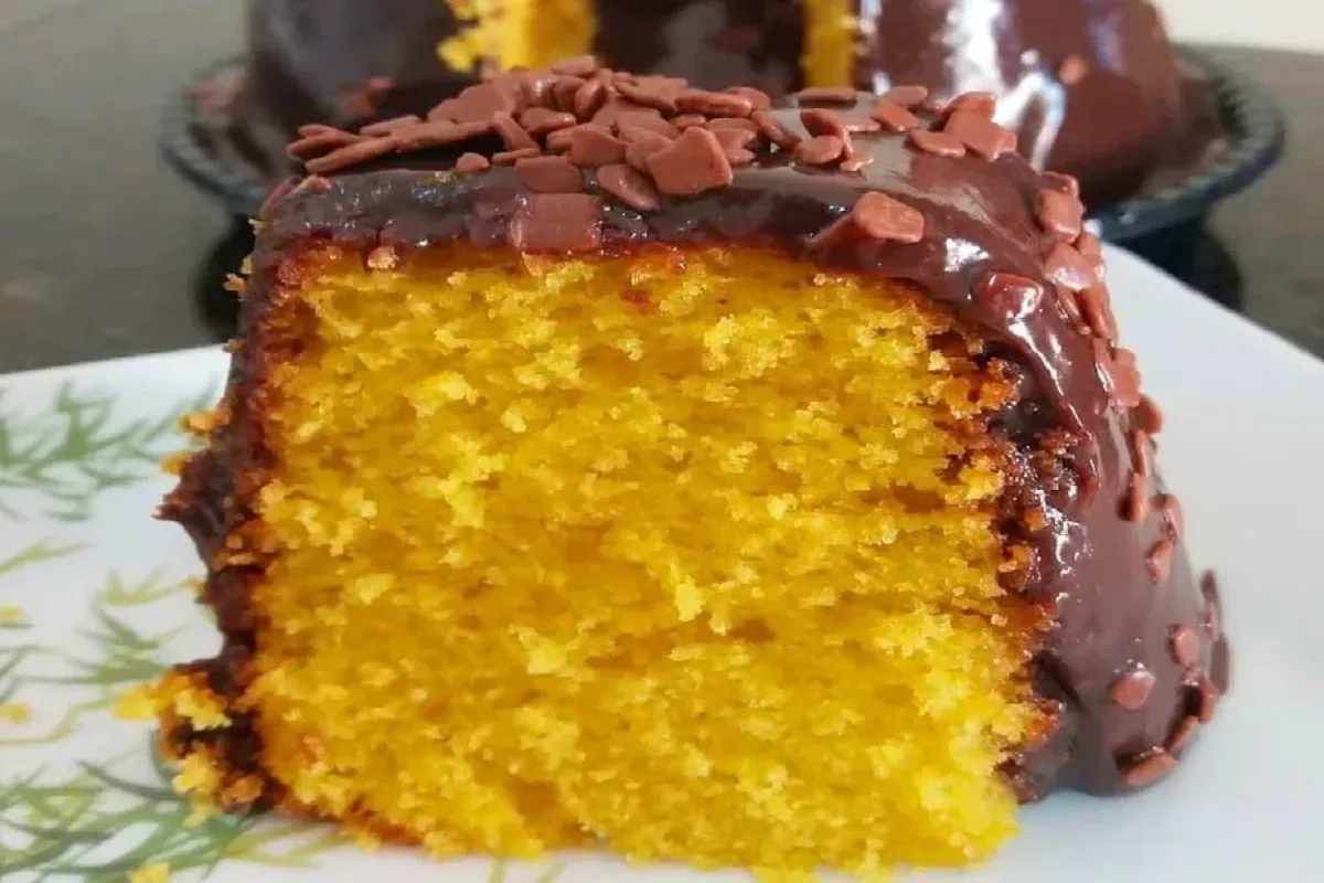 Bolo de cenoura fofinho