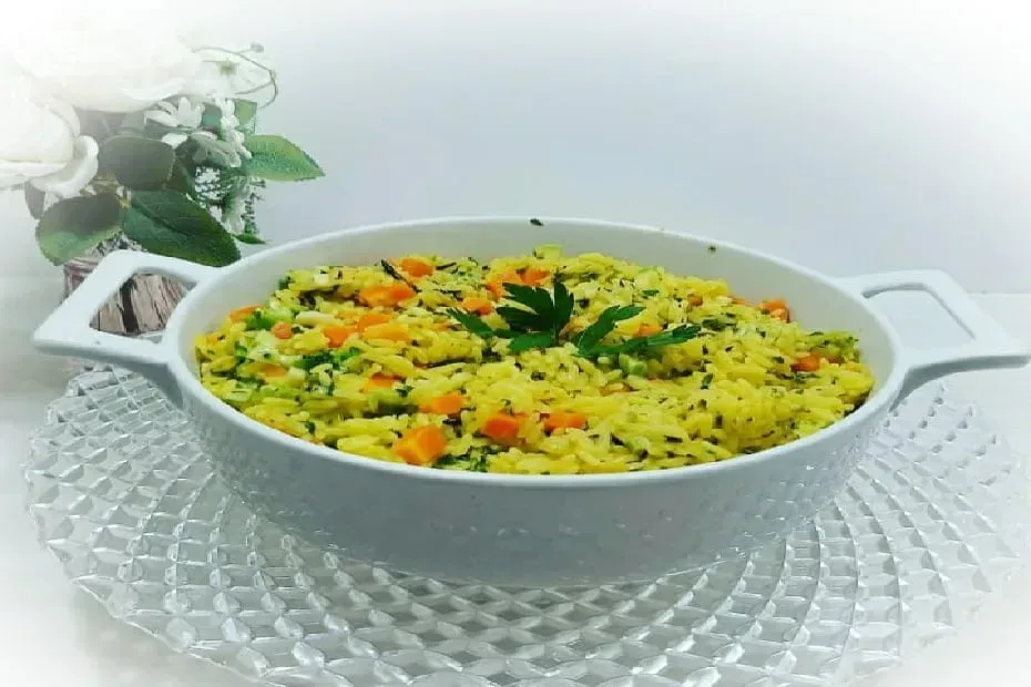 Risoto Vegetariano com Cenoura e Brócolis