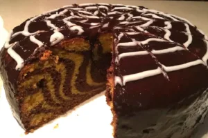 Bolo Zebra de Chocolate com Cenoura