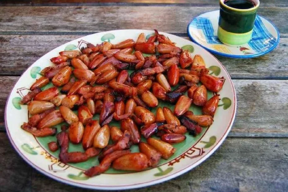 Cozinhar pinhão rápido na panela de pressão em 20 minutos