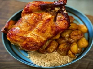 Receita de frango assado para o Natal