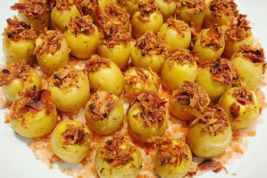 Receita de batata recheada com bacon no forno